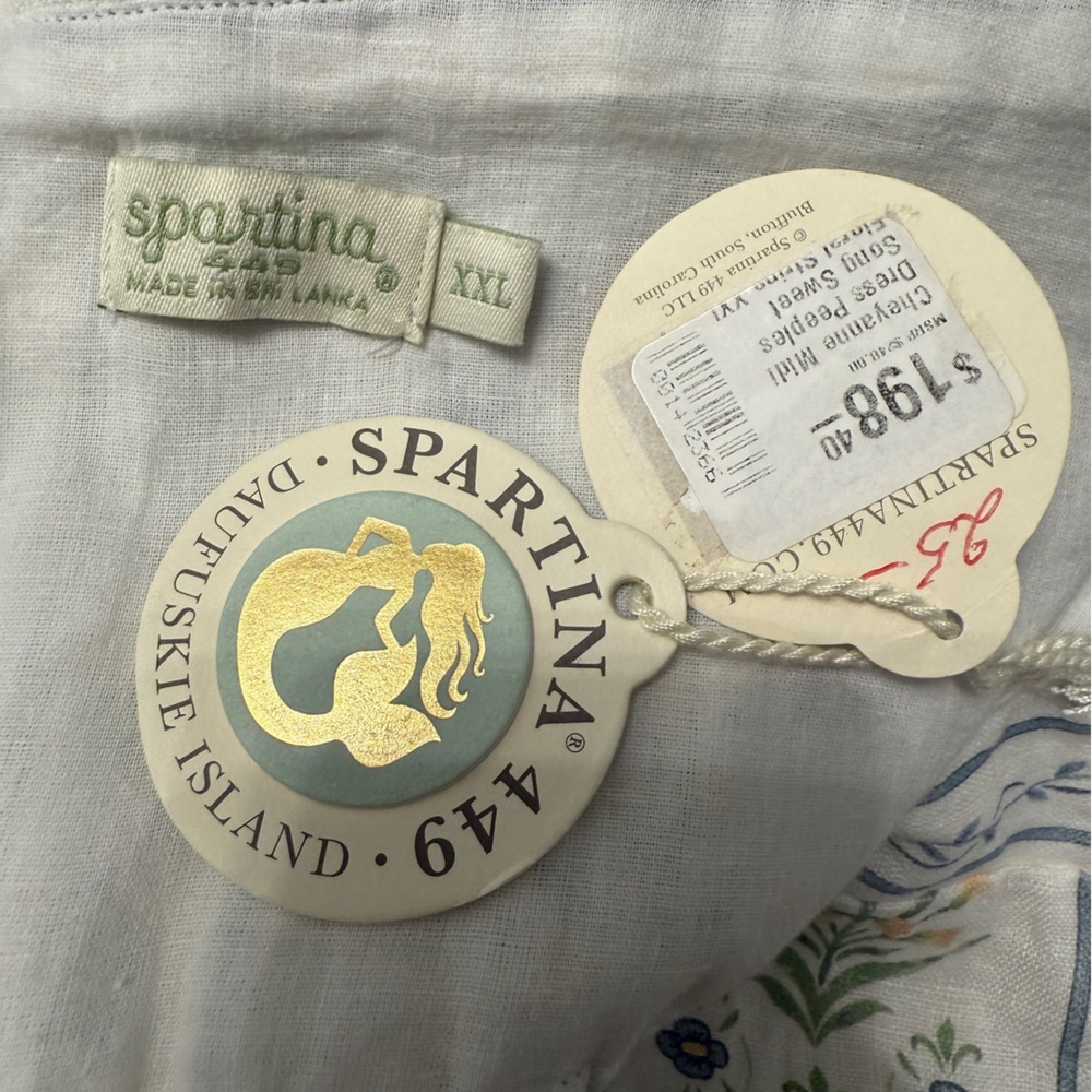 #13)  NWT Spartina 449 100% Linen Dress ( photo #2 true color)make an offer!!;) - Picture 9 of 11